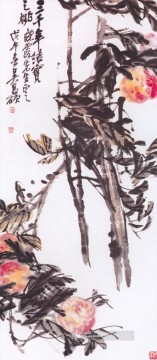呉昌碩長石 Painting - 呉滄朔樹齢3000年の桃墨